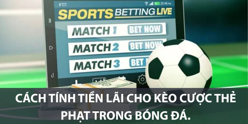 Cách tính tiền lãi cho kèo cược thẻ phạt trong bóng đá